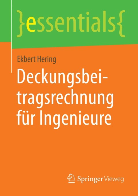 Cover image for book Deckungsbeitragsrechnung für Ingenieure
