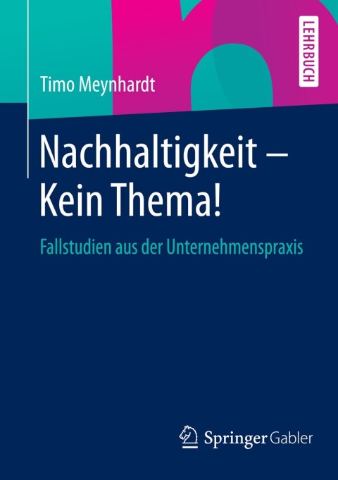Cover image for book Nachhaltigkeit - Kein Thema!