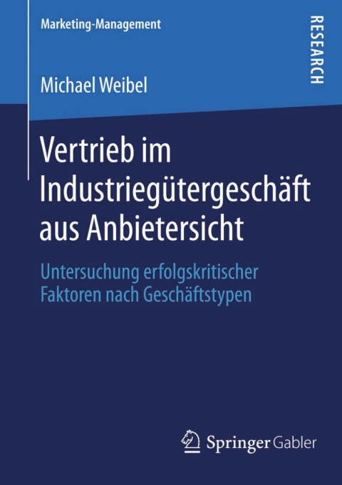 Cover image for book Vertrieb im Industriegütergeschäft aus Anbietersicht