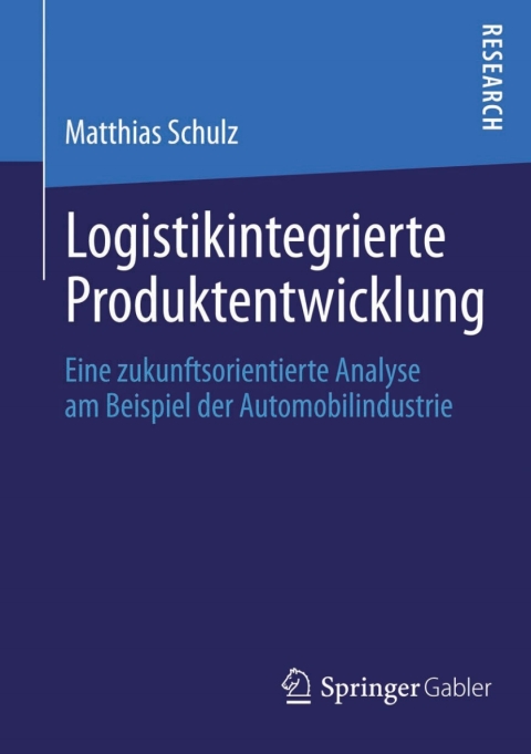 Cover image for book Logistikintegrierte Produktentwicklung