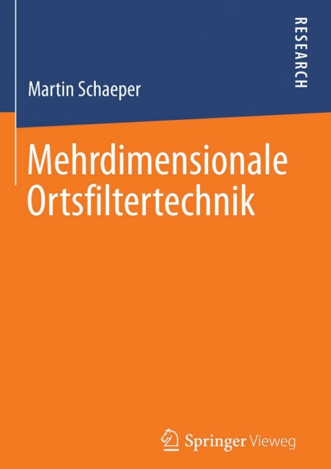 Cover image for book Mehrdimensionale Ortsfiltertechnik