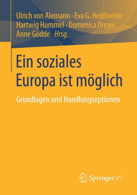Cover image for book Ein soziales Europa ist möglich