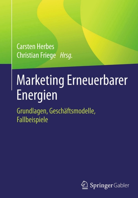 Cover image for book Marketing Erneuerbarer Energien