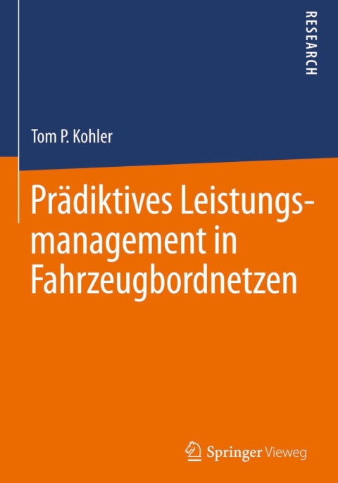 Cover image for book Prädiktives Leistungsmanagement in Fahrzeugbordnetzen
