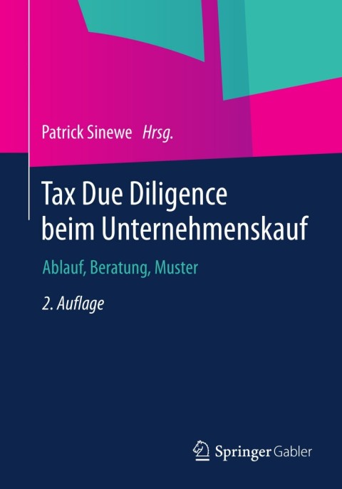 Cover image for book Tax Due Diligence beim Unternehmenskauf