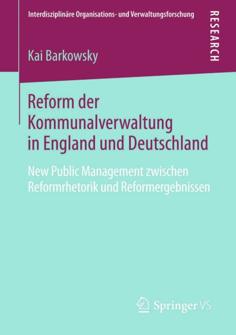 Cover image for book Reform der Kommunalverwaltung in England und Deutschland