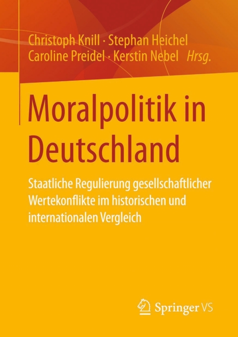 Cover image for book Moralpolitik in Deutschland