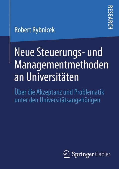 Cover image for book Neue Steuerungs- und Managementmethoden an Universitäten