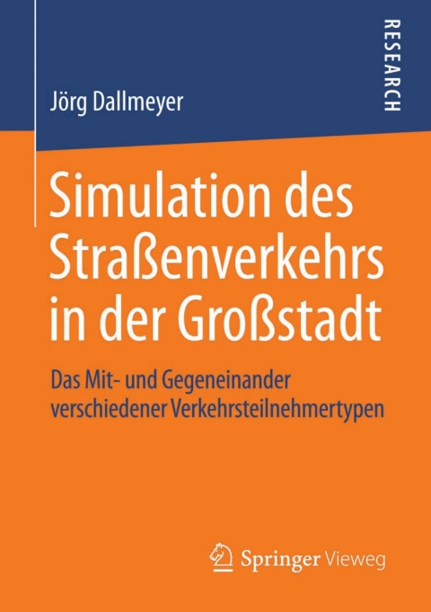 Cover image for book Simulation des Straßenverkehrs in der Großstadt