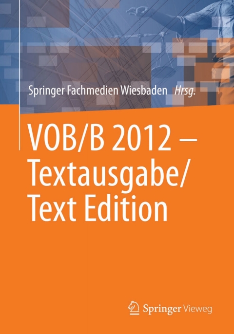 Cover image for book VOB/B 2012 - Textausgabe/Text Edition