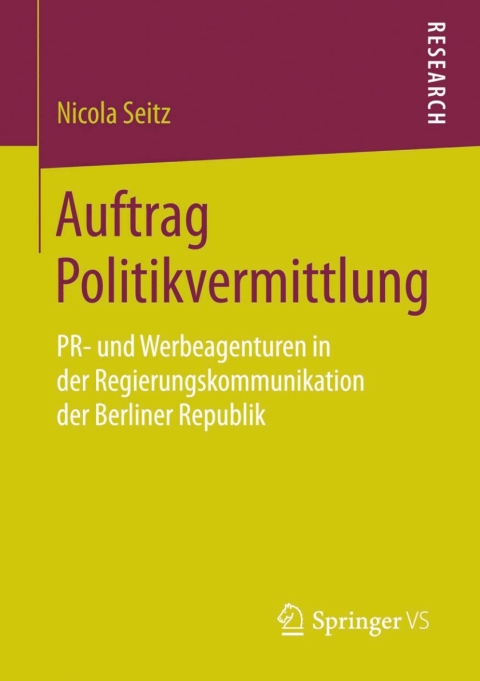 Cover image for book Auftrag Politikvermittlung
