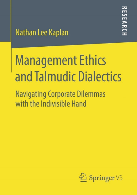 Cover image for book Management Ethics and Talmudic Dialectics