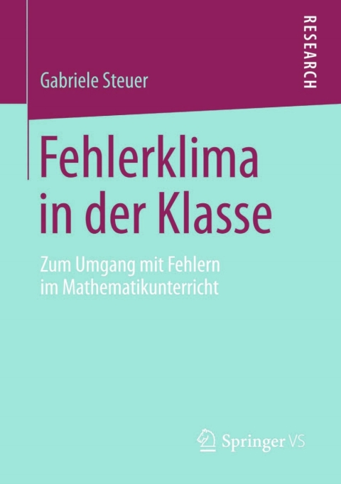 Cover image for book Fehlerklima in der Klasse