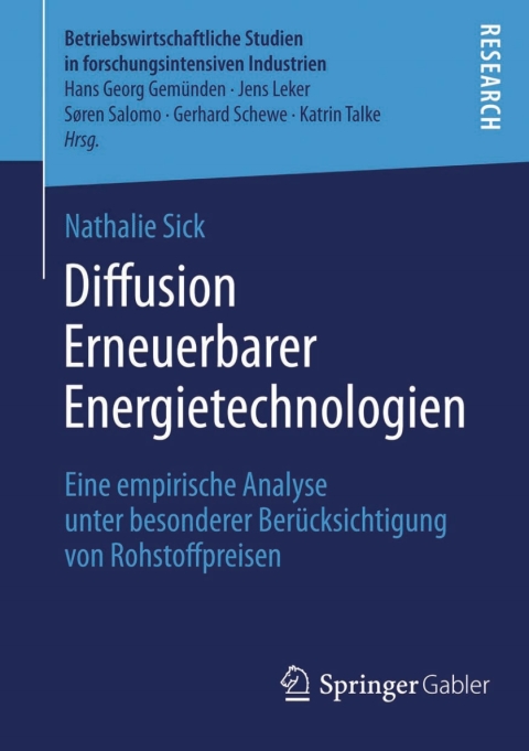 Cover image for book Diffusion Erneuerbarer Energietechnologien