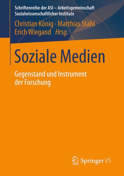 Cover image for book Soziale Medien