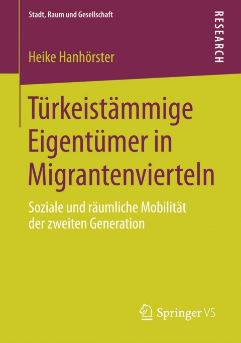 Cover image for book Türkeistämmige Eigentümer in Migrantenvierteln