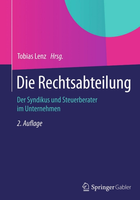 Cover image for book Die Rechtsabteilung