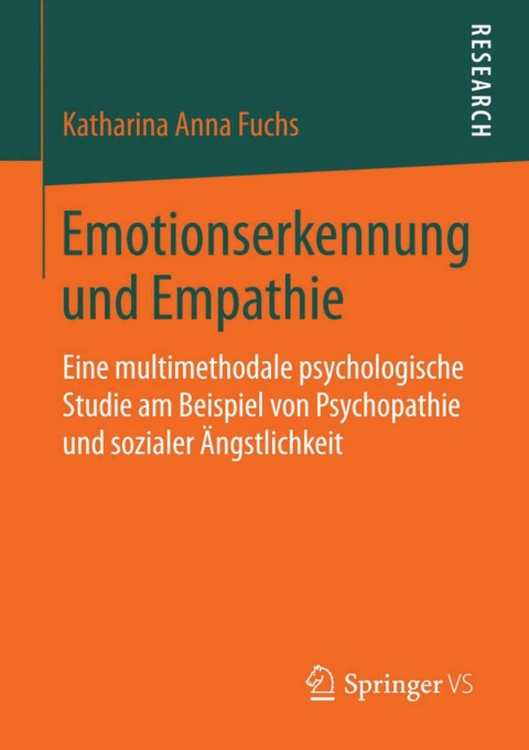 Cover image for book Emotionserkennung und Empathie