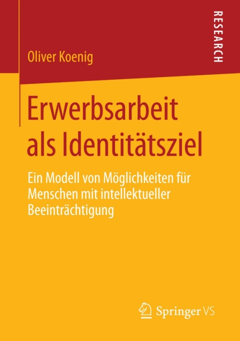 Cover image for book Erwerbsarbeit als Identitätsziel