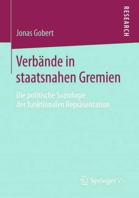Cover image for book Verbände in staatsnahen Gremien