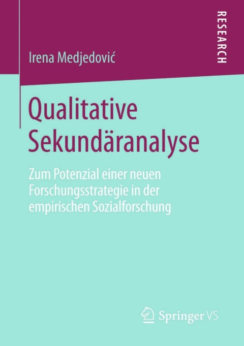 Cover image for book Qualitative Sekundäranalyse