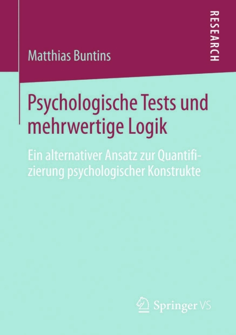 Cover image for book Psychologische Tests und mehrwertige Logik
