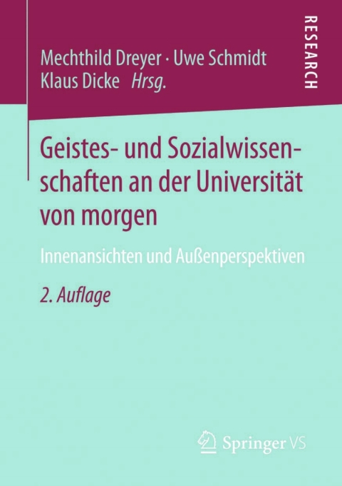 Cover image for book Geistes- und Sozialwissenschaften an der Universität von morgen
