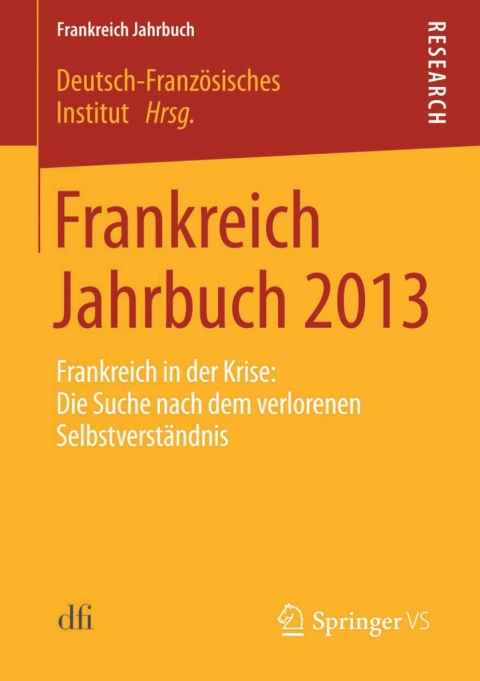 Cover image for book Frankreich Jahrbuch 2013