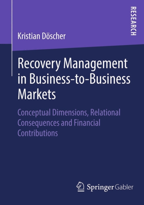 Cover image for book Recovery Management in Business-to-Business Markets