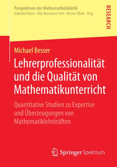 Cover image for book Lehrerprofessionalität und die Qualität von Mathematikunterricht