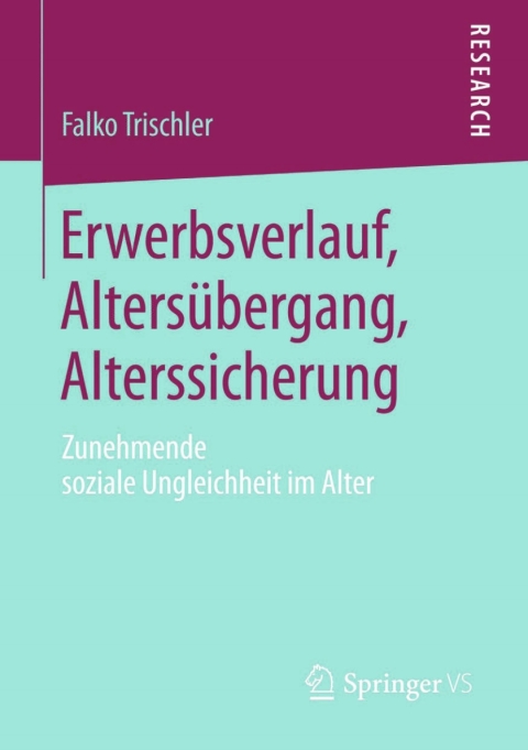 Cover image for book Erwerbsverlauf, Altersübergang, Alterssicherung