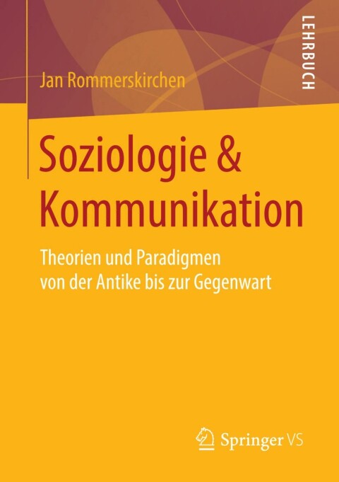 Cover image for book Soziologie & Kommunikation
