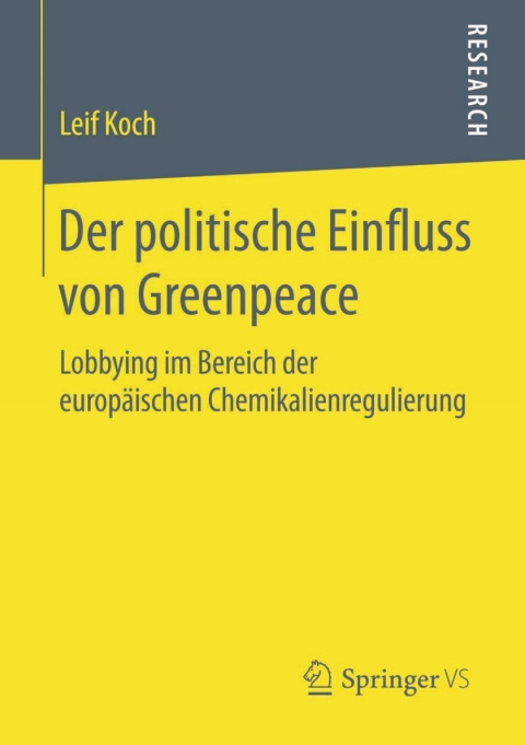 Cover image for book Der politische Einfluss von Greenpeace