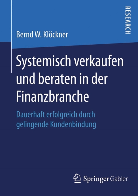 Cover image for book Systemisch verkaufen und beraten in der Finanzbranche