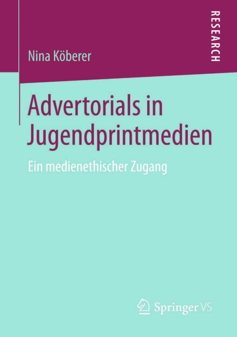 Cover image for book Advertorials in Jugendprintmedien