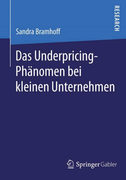 Cover image for book Das Underpricing-Phänomen bei kleinen Unternehmen