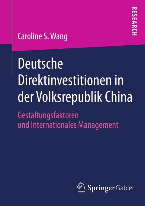 Cover image for book Deutsche Direktinvestitionen in der Volksrepublik China