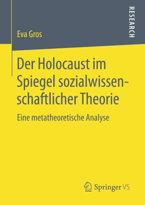Cover image for book Der Holocaust im Spiegel sozialwissenschaftlicher Theorie