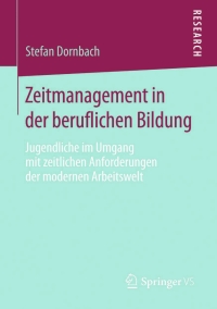 Cover image: Zeitmanagement in der beruflichen Bildung 9783658061821