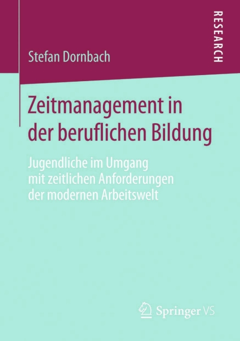 Cover image for book Zeitmanagement in der beruflichen Bildung