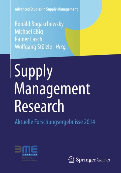 Cover image for book Supply Management Research