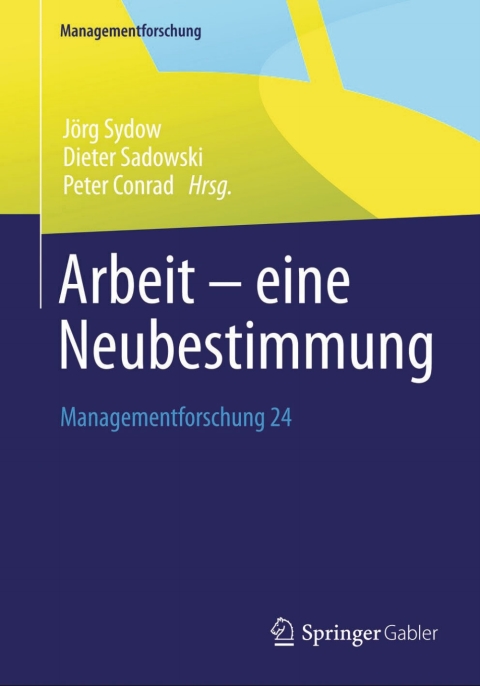 Cover image for book Arbeit – eine Neubestimmung