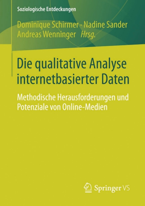 Cover image for book Die qualitative Analyse internetbasierter Daten