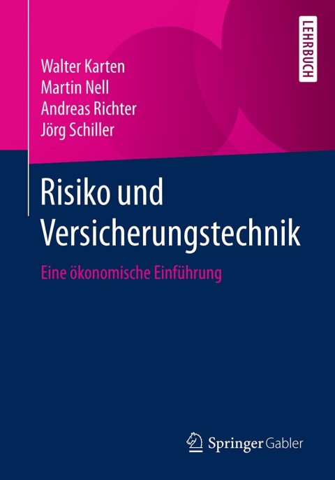 Cover image for book Risiko und Versicherungstechnik