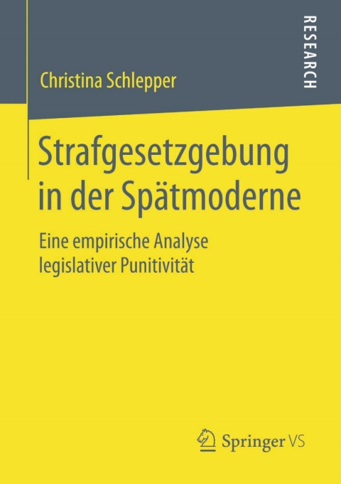 Cover image for book Strafgesetzgebung in der Spätmoderne