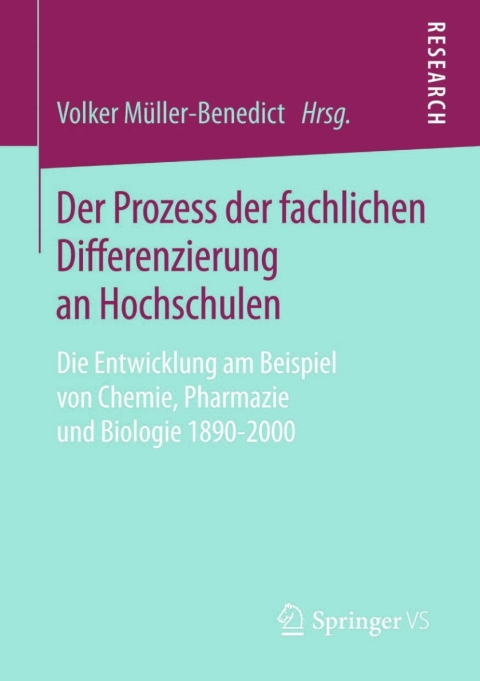 Cover image for book Der Prozess der fachlichen Differenzierung an Hochschulen