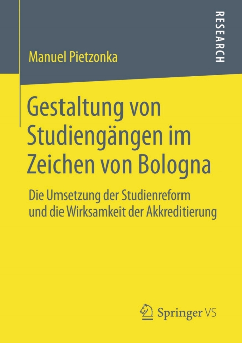 Cover image for book Gestaltung von Studiengängen im Zeichen von Bologna