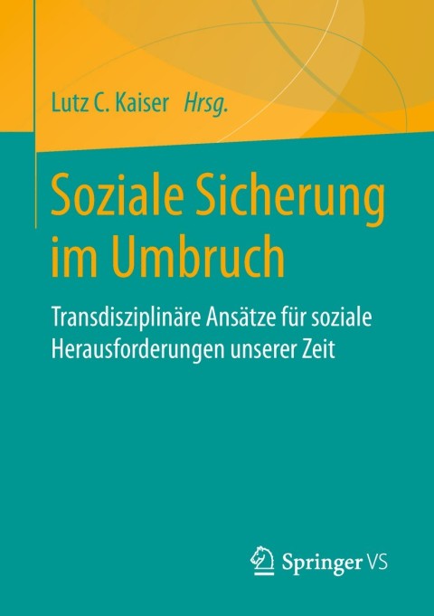 Cover image for book Soziale Sicherung im Umbruch