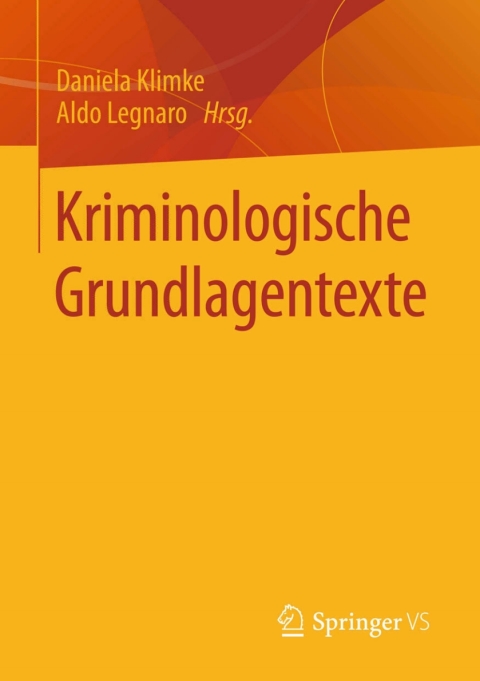 Cover image for book Kriminologische Grundlagentexte