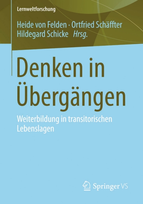 Cover image for book Denken in Übergängen